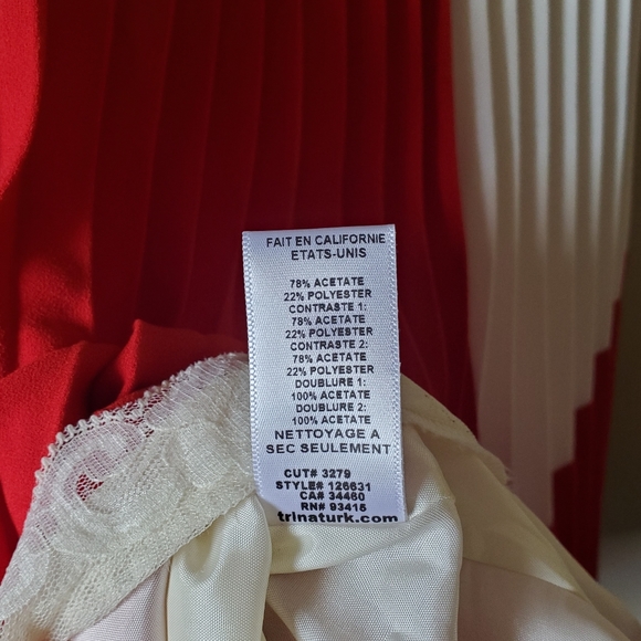 Trina Turk geometric colorblock dress size 0 - Picture 7 of 8